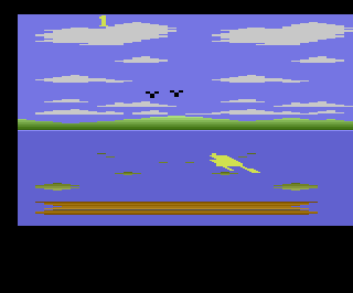 Frog Pond atari screenshot