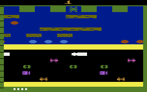 Frogger atari screenshot