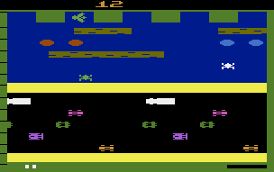 Frogger atari screenshot