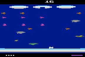 Frogger II - Threeedeep! atari screenshot