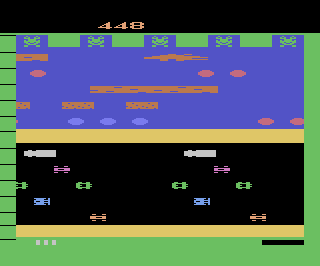Frogger atari screenshot