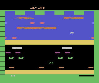 Frogger atari screenshot