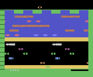 Frogger atari screenshot