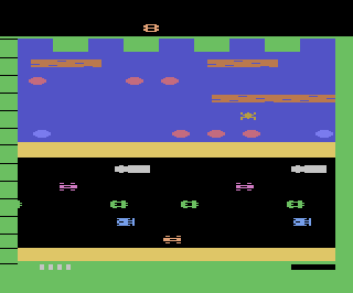 Frogger atari screenshot