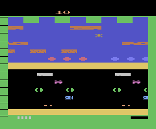 Frogger atari screenshot
