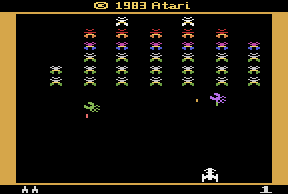 Galaxian atari screenshot