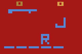 Hangman atari screenshot