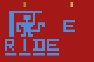 Hangman atari screenshot