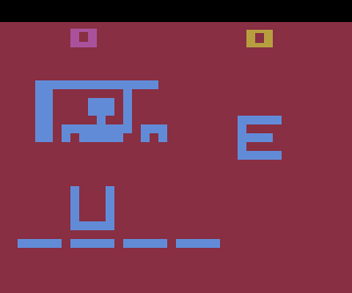 Hangman atari screenshot