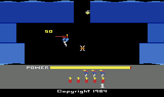 H.E.R.O. atari screenshot