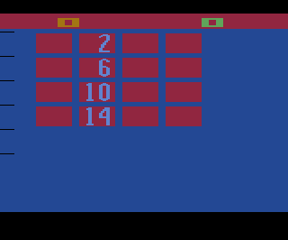 Memory Match atari screenshot