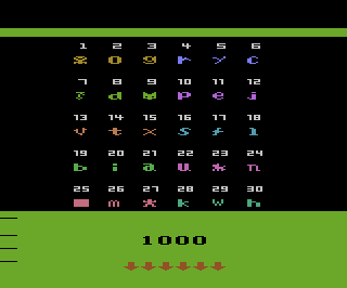 I.Q. Memory Teaser atari screenshot