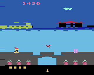 Jumping Jack atari screenshot