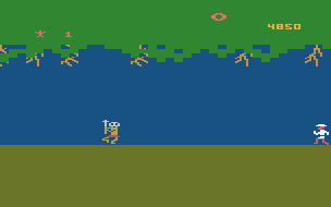 Jungle Hunt atari screenshot