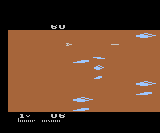 Kampf im Asteroiden-Gürtel atari screenshot