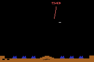 Missile Command atari screenshot