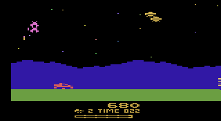 Moon Patrol atari screenshot