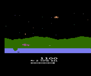 Moon Patrol atari screenshot