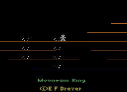 Mountain King atari screenshot