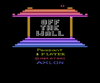Off the Wall atari screenshot