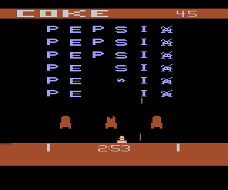 Pepsi Invaders atari screenshot