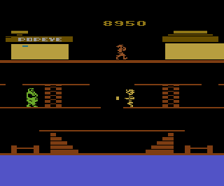 Popeye atari screenshot