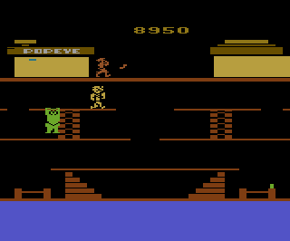 Popeye atari screenshot