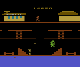 Popeye atari screenshot