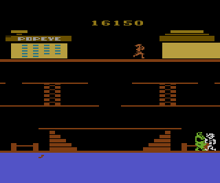 Popeye atari screenshot