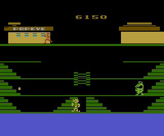 Popeye atari screenshot