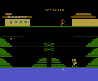 Popeye atari screenshot