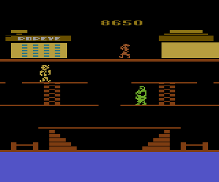 Popeye atari screenshot