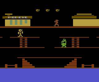 Popeye atari screenshot