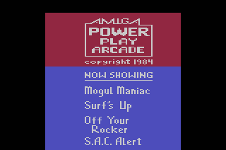 Power Play Arcade Video Game Album V - Mogul Maniac / Surf's Up / Off Your Rocker / S.A.C. Alert — screenshot 1