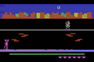 Pursuit of the Pink Panther atari screenshot