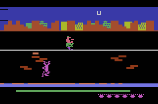 Pursuit of the Pink Panther atari screenshot