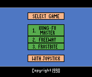 Rad Action Pak - Kung-Fu Master / Frostbite / Freeway / Chopper Command atari screenshot