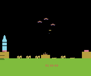 Raketen-Angriff atari screenshot