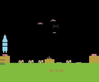 Raketen-Angriff atari screenshot