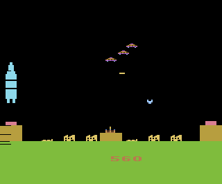 Raketen-Angriff atari screenshot