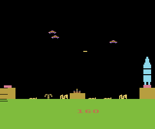 Raketen-Angriff atari screenshot