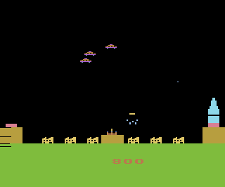 Raketen-Angriff atari screenshot