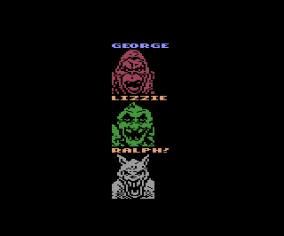 Rampage atari screenshot
