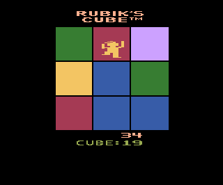 Rubik's Cube atari screenshot