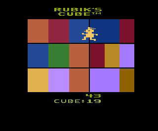 Rubik's Cube atari screenshot