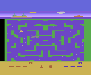 Shark Attack atari screenshot