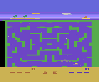 Shark Attack atari screenshot