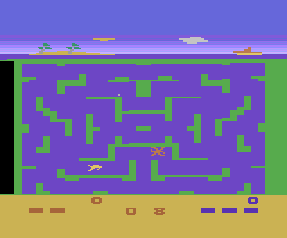 Shark Attack atari screenshot