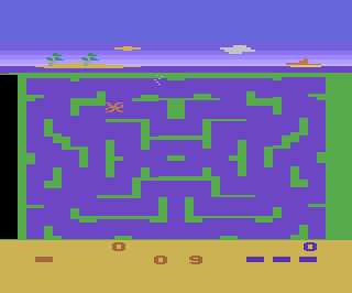 Shark Attack atari screenshot