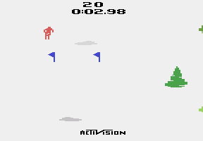 Skiing atari screenshot